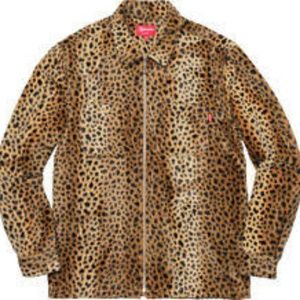 Supreme Leopard Zip-up Jacket